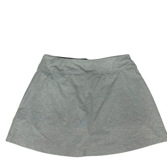 Prince Womens Athletic Skort With Built-In Shorts Medium Gray Polyester/Spandex - Picture 3 of 6